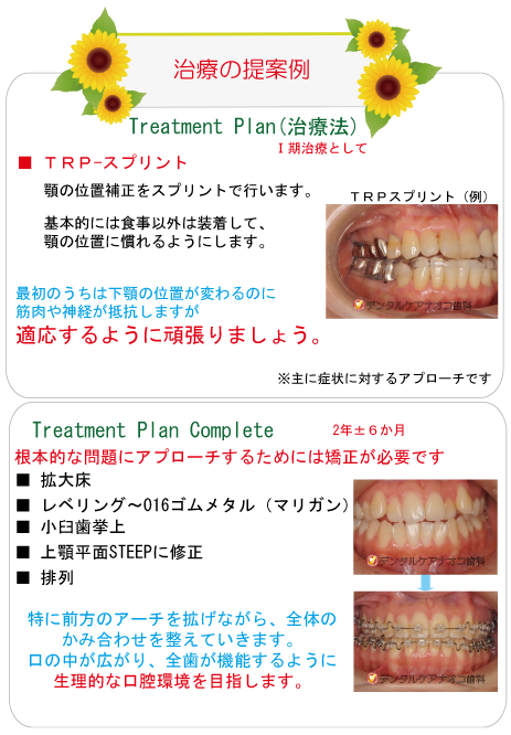 治療の提案例